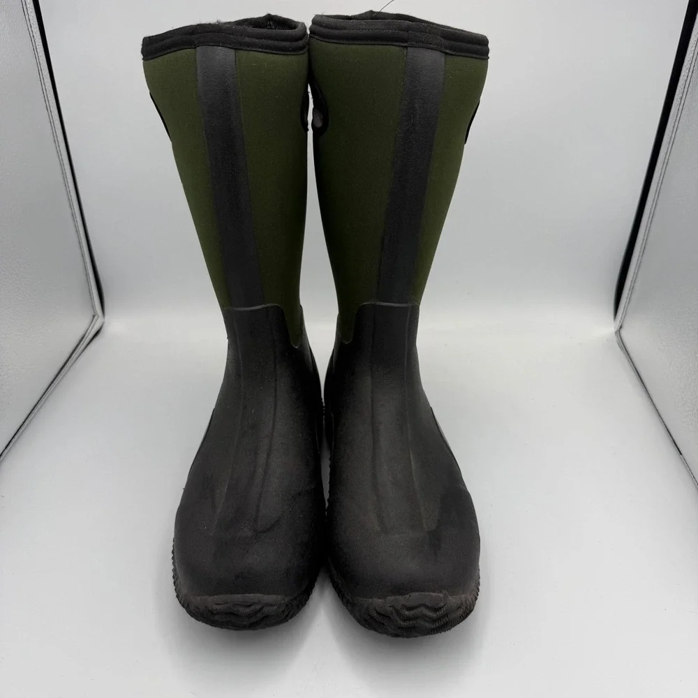 Roper Men's Olive Green and Black Neoprene Pull-On Rain Boots